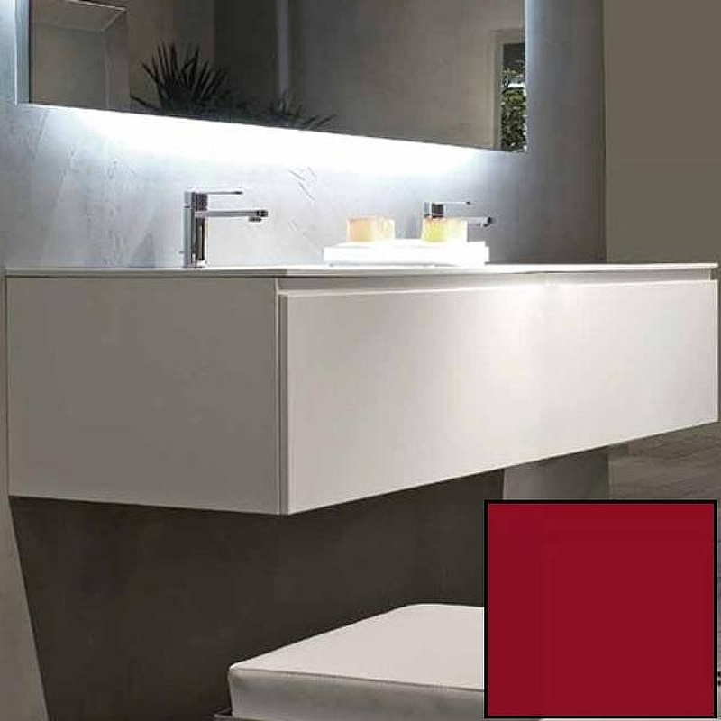 Тумба с раковиной SanVit Флай 75 kfly2075 в цвете Ral подвесная Красный глянец, купить, цена, заказать, магазин, доставка, скидка, промокод, купить, цена, заказать, магазин, доставка, скидка, промокод