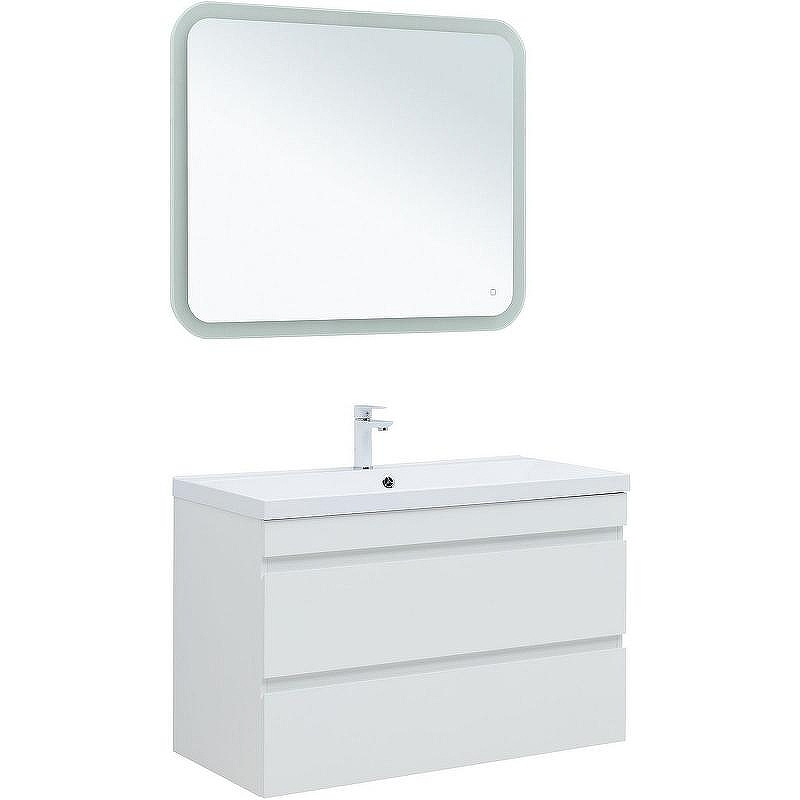 Тумба под раковину Aquanet Нота New 100 335420 подвесная Белый глянец, купить, цена, заказать, магазин, доставка, скидка, промокод, купить, цена, заказать, магазин, доставка, скидка, промокод