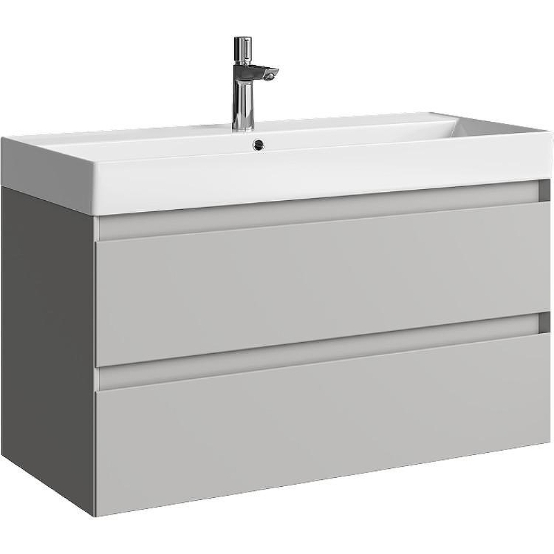 Тумба под раковину Aqwella Geometria 100 GE01102ST подвесная Серый туман, купить, цена, заказать, магазин, доставка, скидка, промокод, купить, цена, заказать, магазин, доставка, скидка, промокод