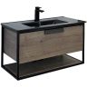 Тумба с раковиной Comforty Бонн 90 00-00001937 подвесная Дуб темный, купить, цена, заказать, магазин, доставка, скидка, промокод, купить, цена, заказать, магазин, доставка, скидка, промокод