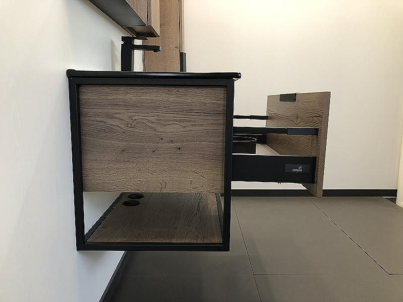 Тумба с раковиной Comforty Бонн 90 00-00001937 подвесная Дуб темный, купить, цена, заказать, магазин, доставка, скидка, промокод, купить, цена, заказать, магазин, доставка, скидка, промокод