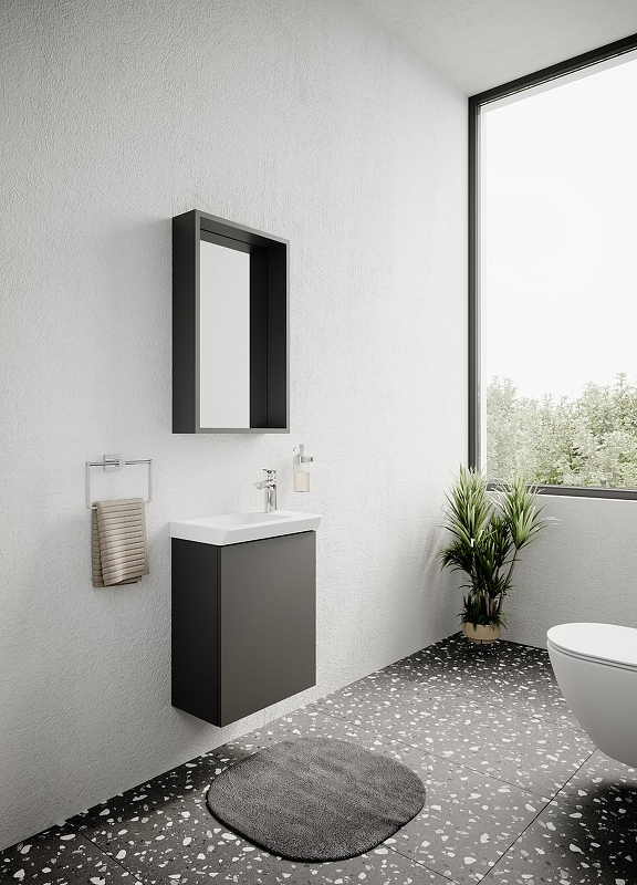 Зеркало Creavit Mio 45 MI1045.00 цвет Черный, купить, цена, заказать, магазин, доставка, скидка, промокод, купить, цена, заказать, магазин, доставка, скидка, промокод