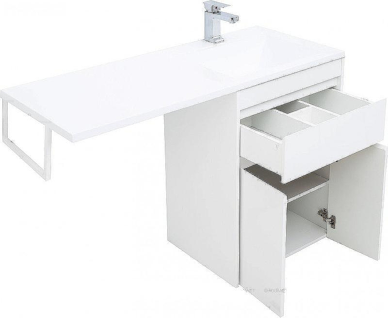 Тумба под раковину Aquanet Токио 120 237745 Белая, купить, цена, заказать, магазин, доставка, скидка, промокод, купить, цена, заказать, магазин, доставка, скидка, промокод