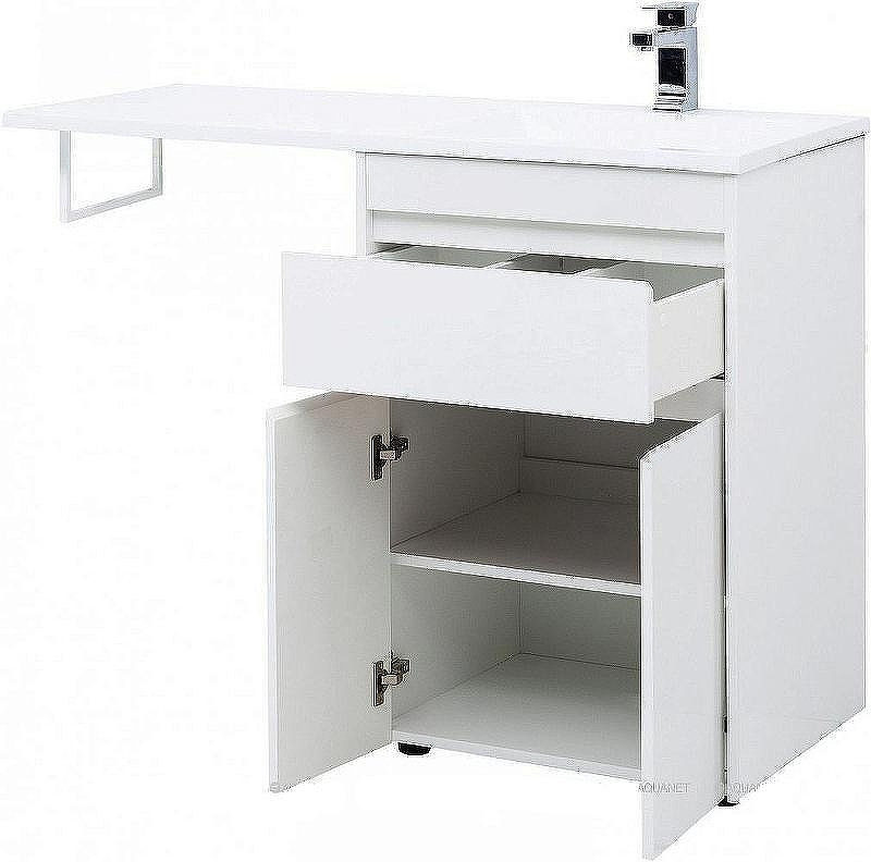Тумба под раковину Aquanet Токио 120 237745 Белая, купить, цена, заказать, магазин, доставка, скидка, промокод, купить, цена, заказать, магазин, доставка, скидка, промокод
