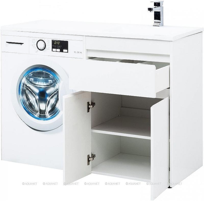 Тумба под раковину Aquanet Токио 120 237745 Белая, купить, цена, заказать, магазин, доставка, скидка, промокод, купить, цена, заказать, магазин, доставка, скидка, промокод