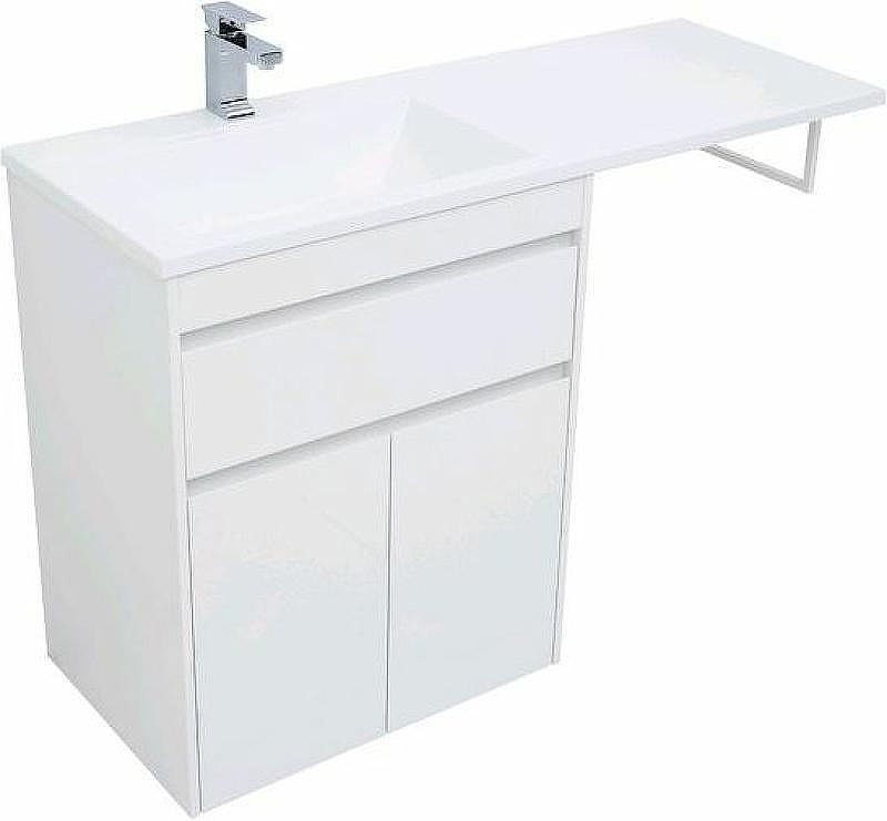 Тумба с раковиной Aquanet Токио 130 L 239215 Белая, купить, цена, заказать, магазин, доставка, скидка, промокод, купить, цена, заказать, магазин, доставка, скидка, промокод