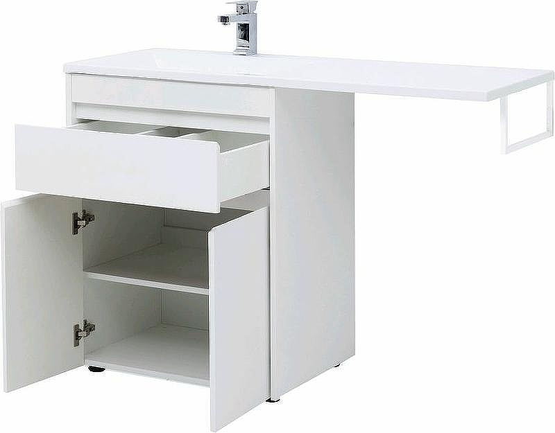 Тумба с раковиной Aquanet Токио 130 L 239215 Белая, купить, цена, заказать, магазин, доставка, скидка, промокод, купить, цена, заказать, магазин, доставка, скидка, промокод