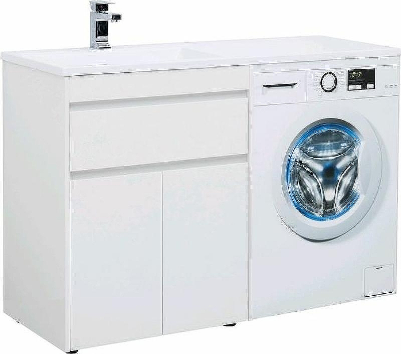 Тумба с раковиной Aquanet Токио 130 L 239215 Белая, купить, цена, заказать, магазин, доставка, скидка, промокод, купить, цена, заказать, магазин, доставка, скидка, промокод