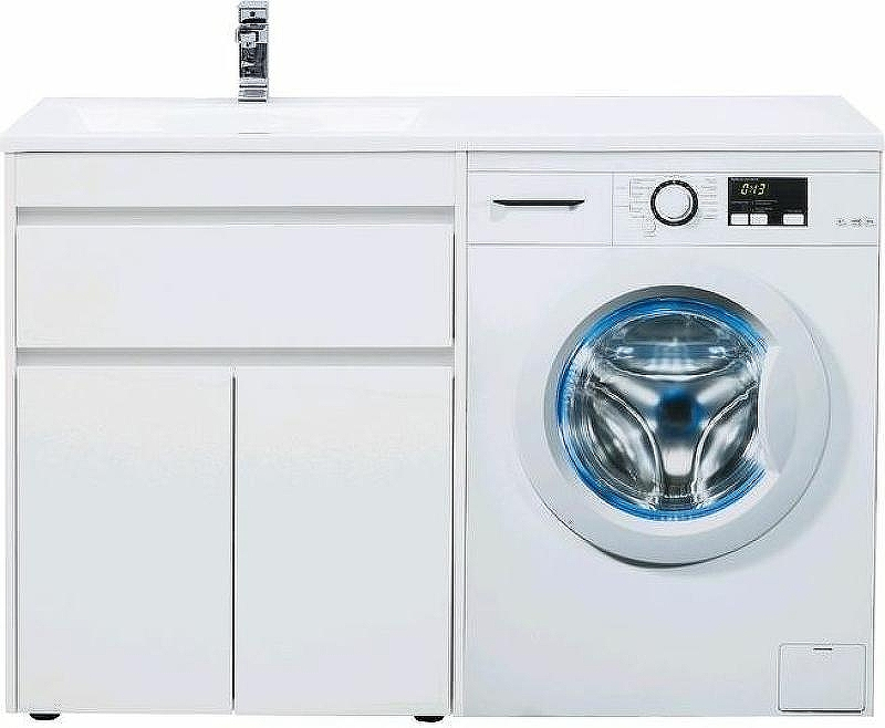 Тумба с раковиной Aquanet Токио 130 L 239215 Белая, купить, цена, заказать, магазин, доставка, скидка, промокод, купить, цена, заказать, магазин, доставка, скидка, промокод