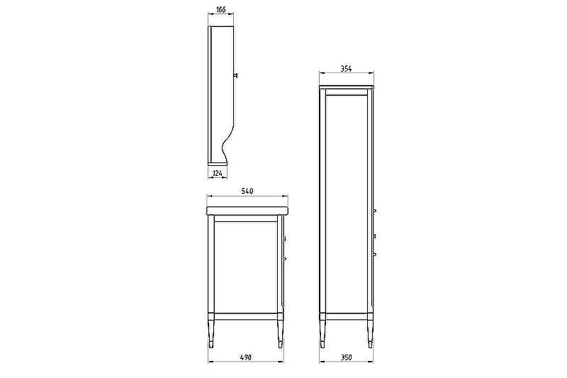 Шкаф пенал ASB-Woodline Гранда 40 11488 Grigio, купить, цена, заказать, магазин, доставка, скидка, промокод, купить, цена, заказать, магазин, доставка, скидка, промокод