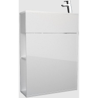 Тумба с раковиной 1MarKa Stretto 50П У94716 подвесная Белый глянец, купить, цена, заказать, магазин, доставка, скидка, промокод, купить, цена, заказать, магазин, доставка, скидка, промокод