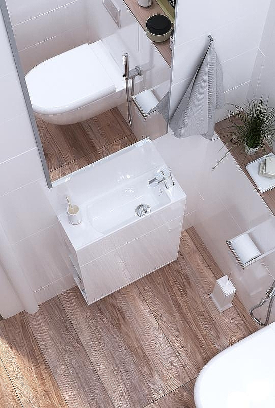 Тумба с раковиной 1MarKa Stretto 50П У94716 подвесная Белый глянец, купить, цена, заказать, магазин, доставка, скидка, промокод, купить, цена, заказать, магазин, доставка, скидка, промокод