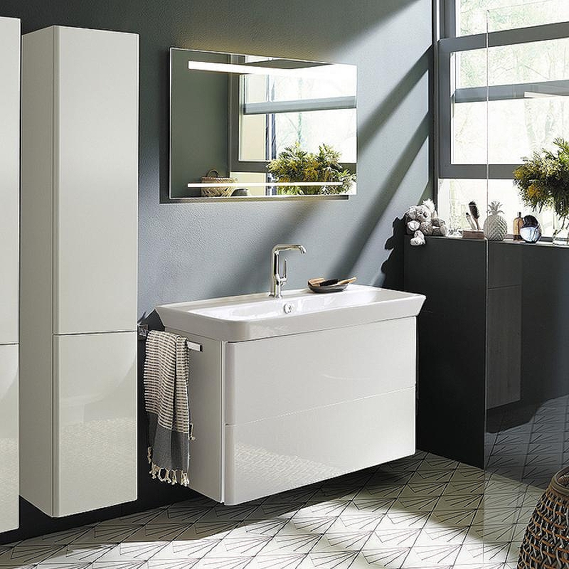 Тумба с раковиной Burgbad Iveo 100 SFEN100F2833G0161C0001*1 подвесная Белая глянцевая, купить, цена, заказать, магазин, доставка, скидка, промокод, купить, цена, заказать, магазин, доставка, скидка, промокод