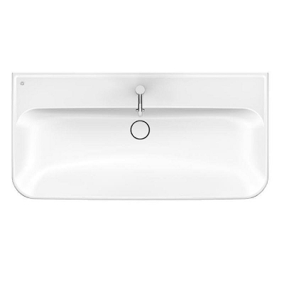 Тумба с раковиной Burgbad Iveo 100 SFEN100F2833G0161C0001*1 подвесная Белая глянцевая