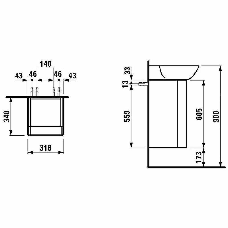 Тумба под раковину Laufen Ino 32 R 4.2535.2.030.171.1 подвесная Темный орех, купить, цена, заказать, магазин, доставка, скидка, промокод, купить, цена, заказать, магазин, доставка, скидка, промокод