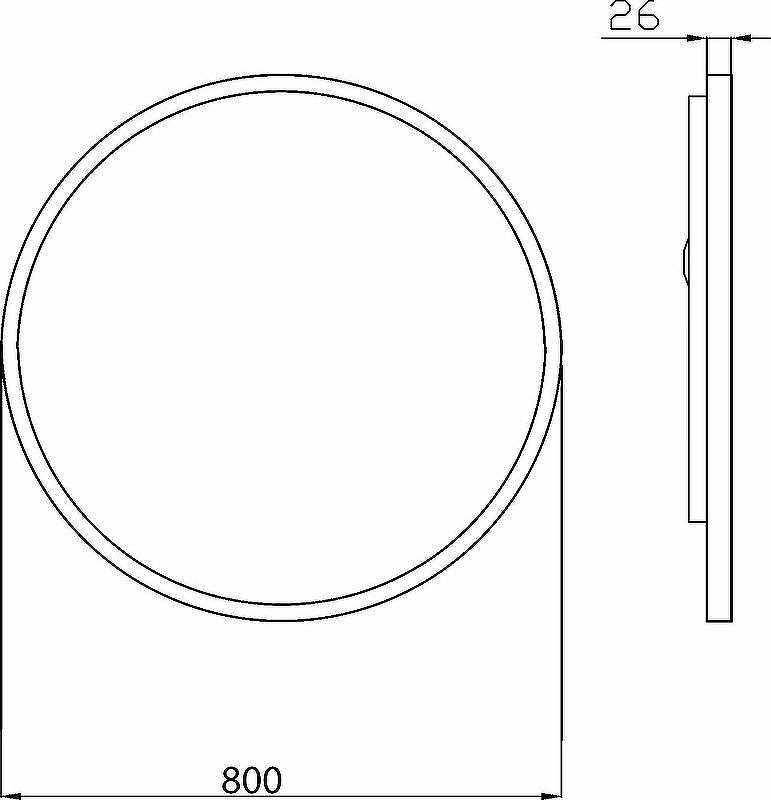 Зеркало Boheme Armadi Art Vallessi 80 545/2 с подсветкой с сенсорным выключателем, купить, цена, заказать, магазин, доставка, скидка, промокод, купить, цена, заказать, магазин, доставка, скидка, промокод