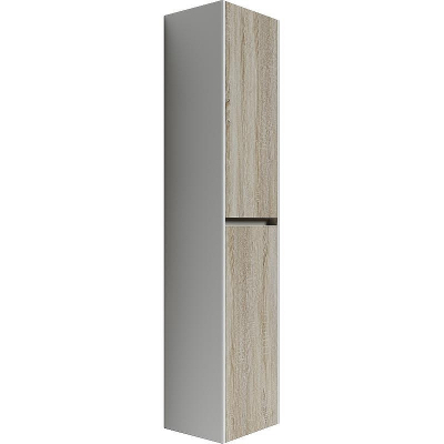 Шкаф пенал Sancos Smart 35 PSM35E подвесной Дуб Бардолино Белый