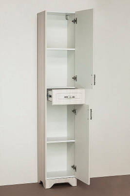 Шкаф пенал Style Line Олеандр 2 Люкс 36 ЛС-00000290 Рельеф пастель