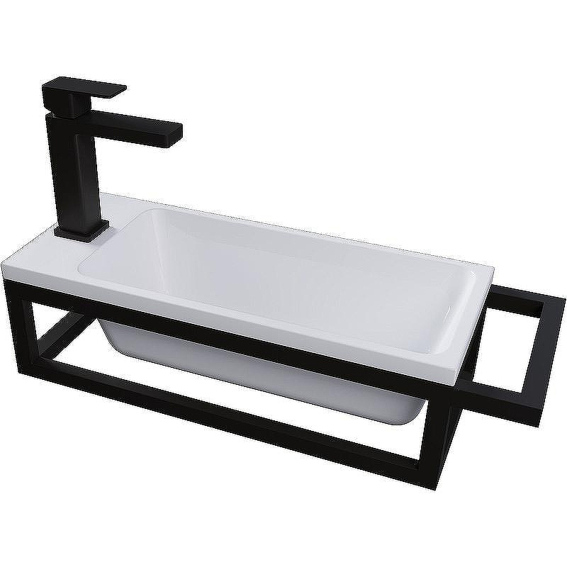 Консоль для раковины Grossman Метрис 50 R 105002 Черный, купить, цена, заказать, магазин, доставка, скидка, промокод, купить, цена, заказать, магазин, доставка, скидка, промокод