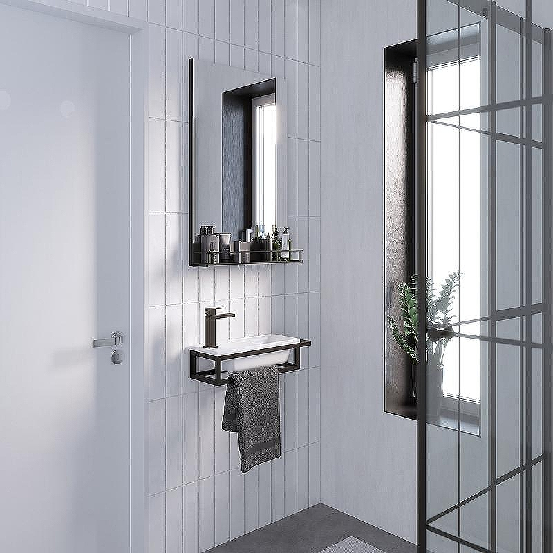 Консоль для раковины Grossman Метрис 50 R 105002 Черный, купить, цена, заказать, магазин, доставка, скидка, промокод, купить, цена, заказать, магазин, доставка, скидка, промокод