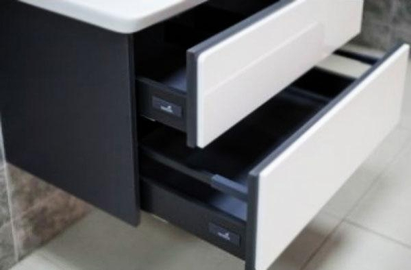 Тумба под раковину Roca Ronda 60 ZRU9302963 подвесная Белый глянец Антрацит, купить, цена, заказать, магазин, доставка, скидка, промокод, купить, цена, заказать, магазин, доставка, скидка, промокод