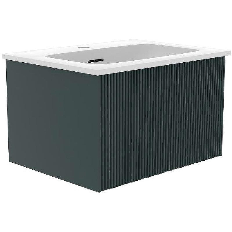 Тумба под раковину La Fenice Terra 60 FNC-01-TER-G-60 подвесная Серо-зеленая, купить, цена, заказать, магазин, доставка, скидка, промокод, купить, цена, заказать, магазин, доставка, скидка, промокод