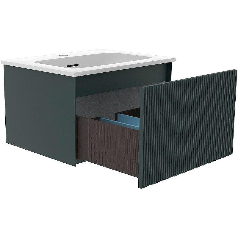 Тумба под раковину La Fenice Terra 60 FNC-01-TER-G-60 подвесная Серо-зеленая, купить, цена, заказать, магазин, доставка, скидка, промокод, купить, цена, заказать, магазин, доставка, скидка, промокод