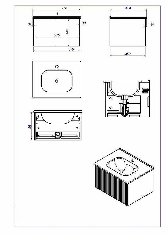 Тумба под раковину La Fenice Terra 60 FNC-01-TER-G-60 подвесная Серо-зеленая, купить, цена, заказать, магазин, доставка, скидка, промокод, купить, цена, заказать, магазин, доставка, скидка, промокод