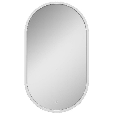 Зеркало Континент Prime 450х800 ЗЛП1099 с подсветкой Белое с сенсорным выключателем