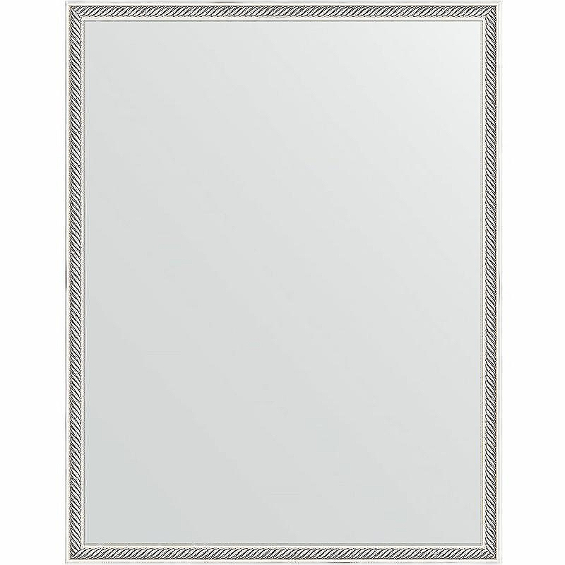 Зеркало Evoform Definite 88х68 BY 0674 в багетной раме - Витое серебро 28, купить, цена, заказать, магазин, доставка, скидка, промокод, купить, цена, заказать, магазин, доставка, скидка, промокод