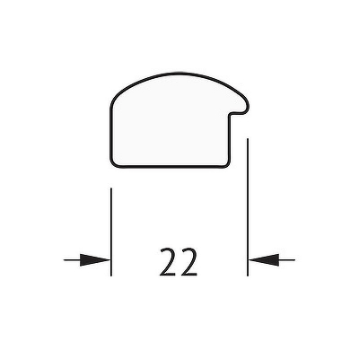 Зеркало Evoform Definite 128х68 BY 0740 в багетной раме - Орех 22