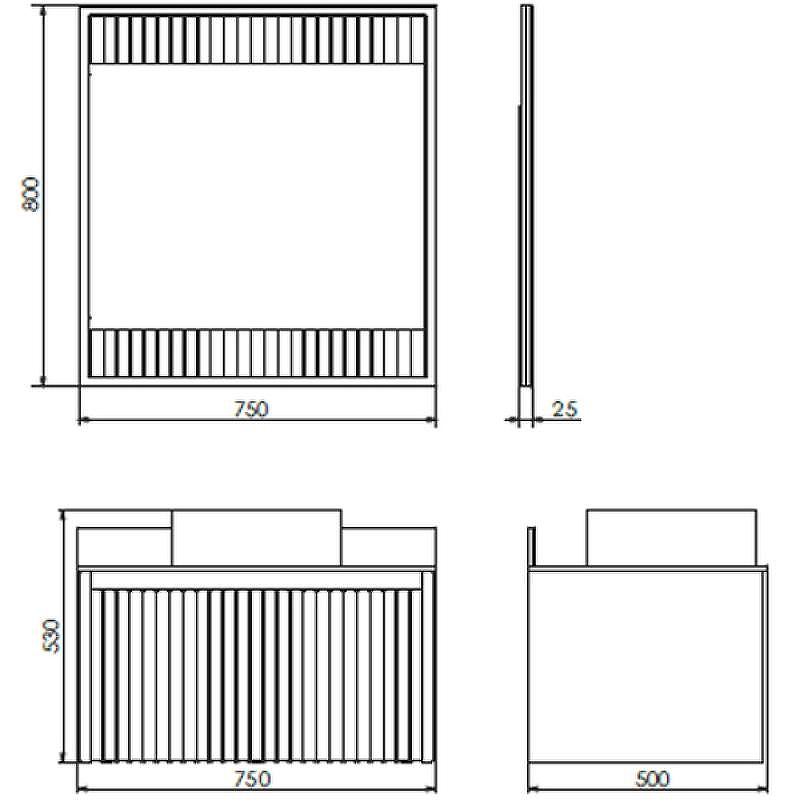 Зеркало Comforty Марсель 75 00-00012269 Белое, купить, цена, заказать, магазин, доставка, скидка, промокод, купить, цена, заказать, магазин, доставка, скидка, промокод