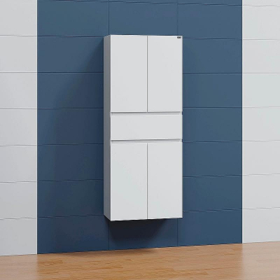 Шкаф пенал СанТа Марс 60 700310 подвесной Белый