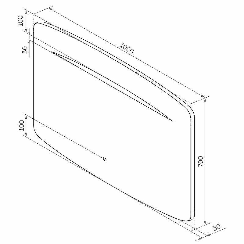 Зеркало Континент Rapid 1000х700 ЗЛП911 с подсветкой с сенсорным выключателем, купить, цена, заказать, магазин, доставка, скидка, промокод, купить, цена, заказать, магазин, доставка, скидка, промокод