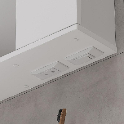 Зеркало со шкафом Volna Lake 60 R zsLAKE60.R-01 с подсветкой Белое