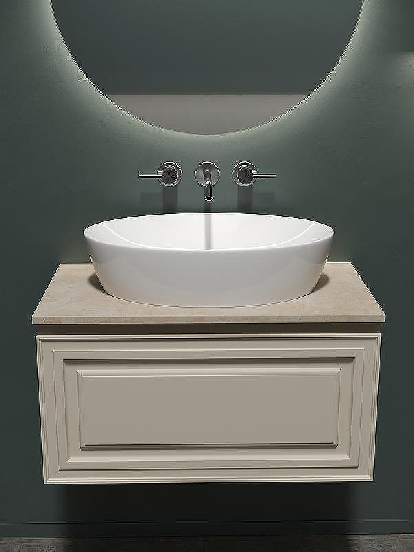 Тумба под раковину Sancos Very 80 VR80CE подвесная Beige Soft, купить, цена, заказать, магазин, доставка, скидка, промокод, купить, цена, заказать, магазин, доставка, скидка, промокод