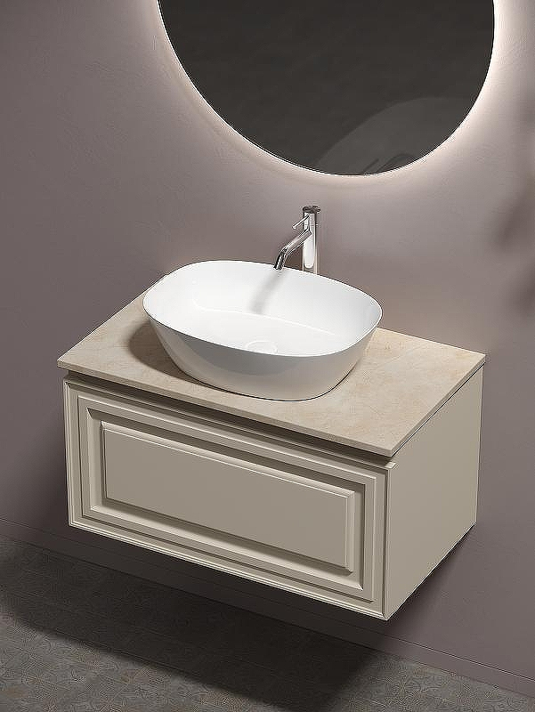 Тумба под раковину Sancos Very 80 VR80CE подвесная Beige Soft, купить, цена, заказать, магазин, доставка, скидка, промокод, купить, цена, заказать, магазин, доставка, скидка, промокод