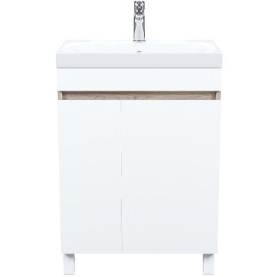 Тумба с раковиной Iddis Zodiac 60 ZOD6ADFi95K Белая матовая Дерево