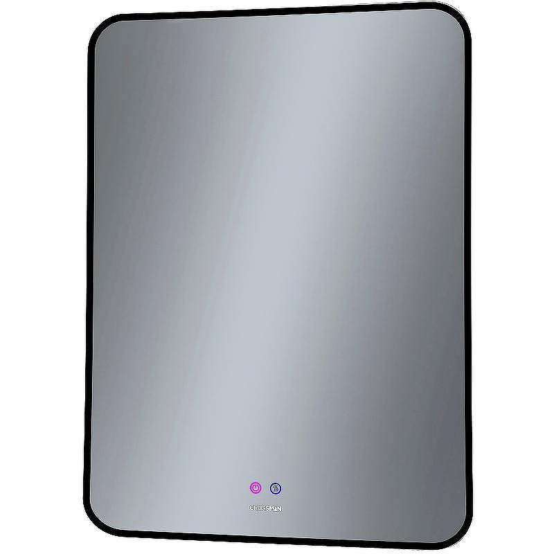Зеркало Grossman Elegans-норма Black 60 1760802 с подсветкой Черное с сенсорным выключателем и подогревом, купить, цена, заказать, магазин, доставка, скидка, промокод, купить, цена, заказать, магазин, доставка, скидка, промокод