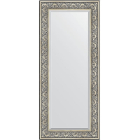 Зеркало Evoform Exclusive 150х65 BY 3554 с фацетом в багетной раме - Барокко серебро 106, купить, цена, заказать, магазин, доставка, скидка, промокод, купить, цена, заказать, магазин, доставка, скидка, промокод