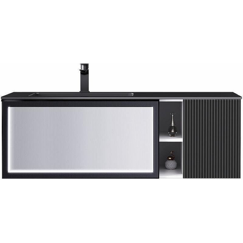 Тумба с раковиной Orans BC-9015-1200L 120 90151200L подвесная Темно-серая, купить, цена, заказать, магазин, доставка, скидка, промокод, купить, цена, заказать, магазин, доставка, скидка, промокод