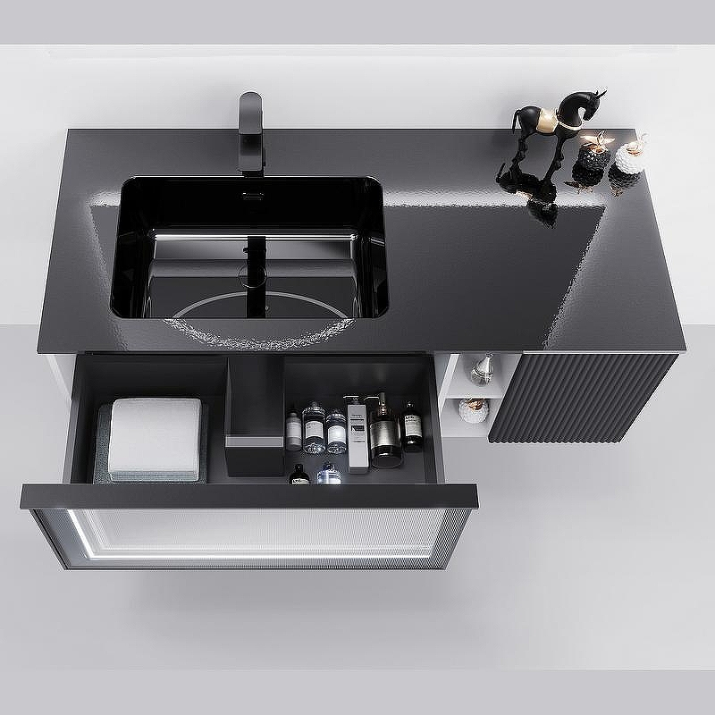 Тумба с раковиной Orans BC-9015-1200L 120 90151200L подвесная Темно-серая, купить, цена, заказать, магазин, доставка, скидка, промокод, купить, цена, заказать, магазин, доставка, скидка, промокод