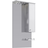 Зеркало со шкафом Aqwella Барселона 55 Ba.02.55 с подсветкой Белое, купить, цена, заказать, магазин, доставка, скидка, промокод, купить, цена, заказать, магазин, доставка, скидка, промокод