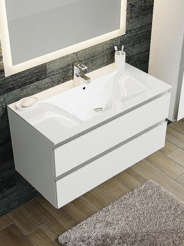 Тумба с раковиной SanVit Авеню-2 120 kavenu2120w подвесная Белая глянцевая, купить, цена, заказать, магазин, доставка, скидка, промокод, купить, цена, заказать, магазин, доставка, скидка, промокод