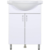 Тумба с раковиной Orange Лайт 60 LA-60TUW+RA Белый глянец, купить, цена, заказать, магазин, доставка, скидка, промокод, купить, цена, заказать, магазин, доставка, скидка, промокод