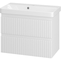 Тумба с раковиной Brevita Victory 70 УТ000015994 подвесная Белая матовая, купить, цена, заказать, магазин, доставка, скидка, промокод, купить, цена, заказать, магазин, доставка, скидка, промокод