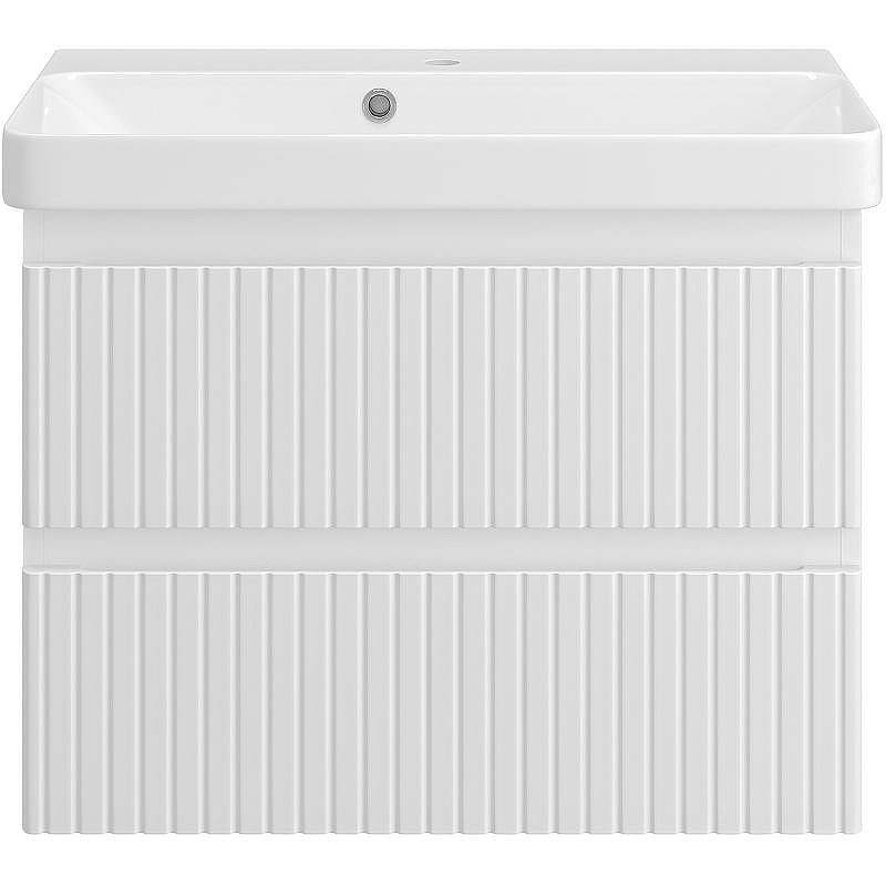 Тумба с раковиной Brevita Victory 70 УТ000015994 подвесная Белая матовая, купить, цена, заказать, магазин, доставка, скидка, промокод, купить, цена, заказать, магазин, доставка, скидка, промокод