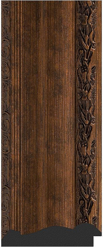 Зеркало Evoform Exclusive-G 164х82 BY 4300 с гравировкой в багетной раме - Состаренная бронза с орнаментом 120, купить, цена, заказать, магазин, доставка, скидка, промокод, купить, цена, заказать, магазин, доставка, скидка, промокод