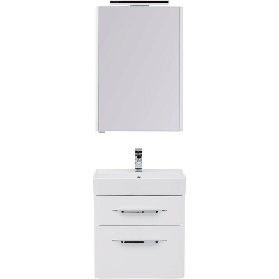 Комплект мебели для ванной Aquanet Виченца 60 199301 Белый глянец