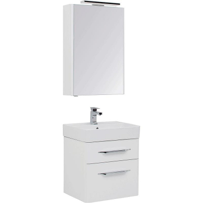 Комплект мебели для ванной Aquanet Виченца 60 199301 Белый глянец